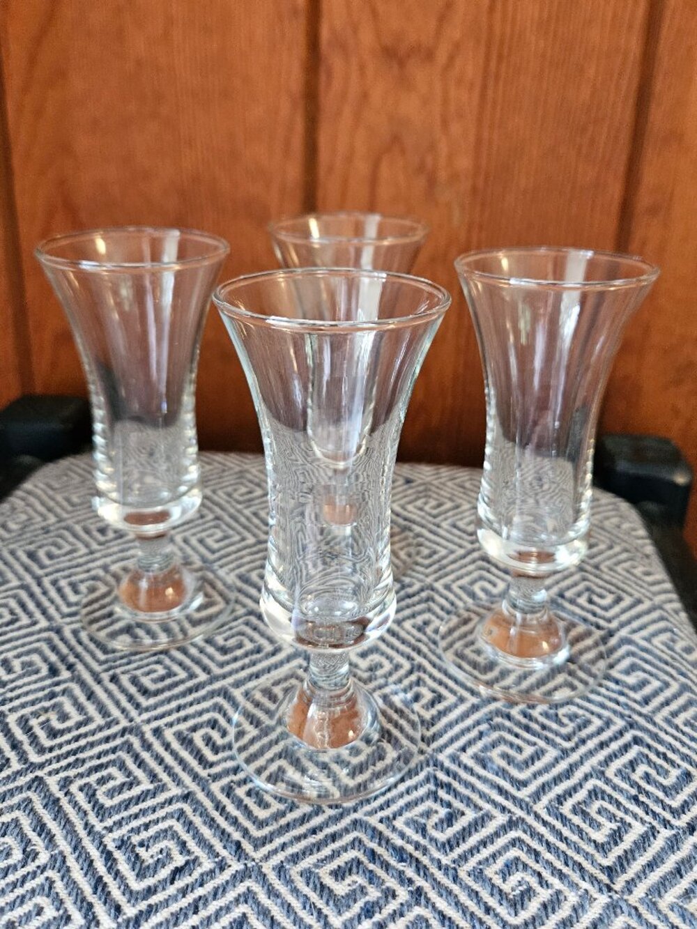 Vintage 'Hurricane' Style Cordial/Sherry Glasses, Set of 4
